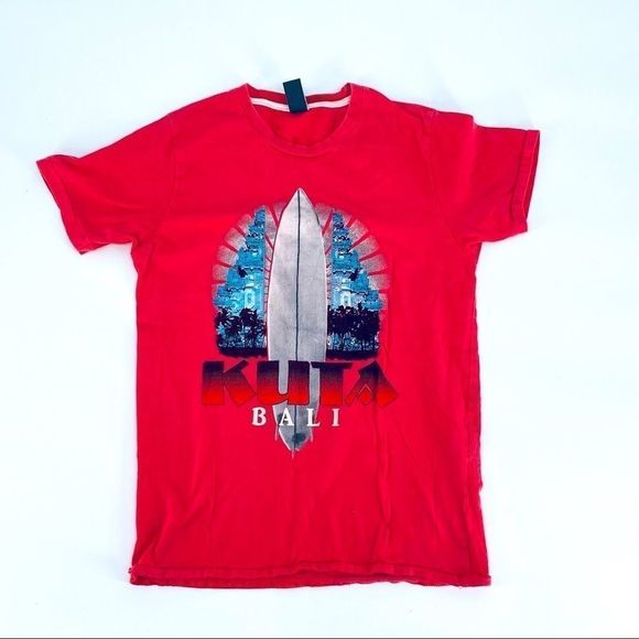 🐱Zara Bali Red Short Sleeve Tee sz 7-8Y {Z} - Picture 1 of 4